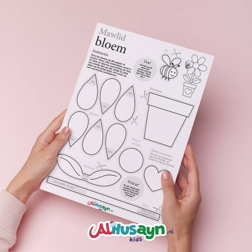 Mawlidbloem kleurplaatjes